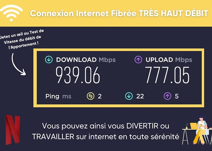 Les Hourtous Netflix Wi-fi Fibre Terasse 4 Pers *